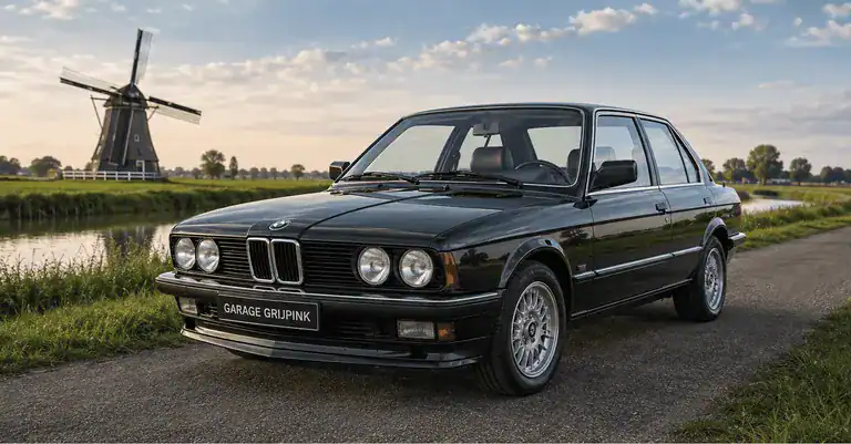 Klassieke BMW E30 bij Garage Grijpink BMW specialist in Friesland